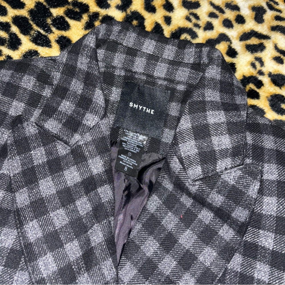smythe black & grey checkered blazer (limited time SALE)
